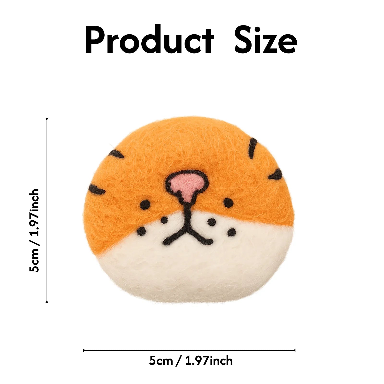 Felt Cat Whisker Keepsake Holder & Fridge Magnet – Handmade Pet Whisker Storage, Custom Cat Face Memorial Decoration