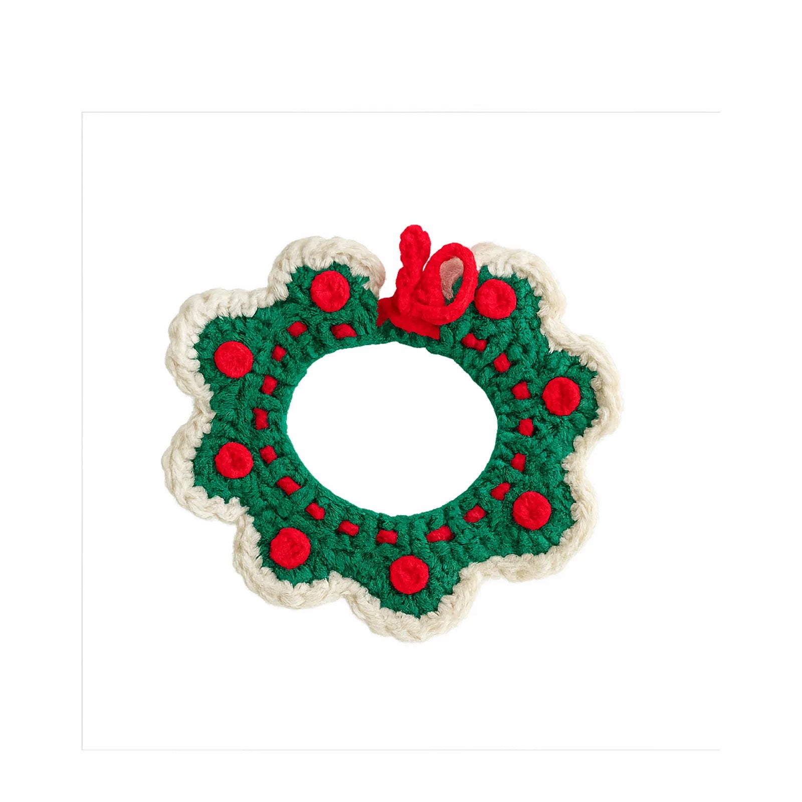 Handmade Crochet Pet Collar – Colorful Cotton Dog & Cat Neck Scarf, Cute Bandana Accessories for Daily Wear & Photos