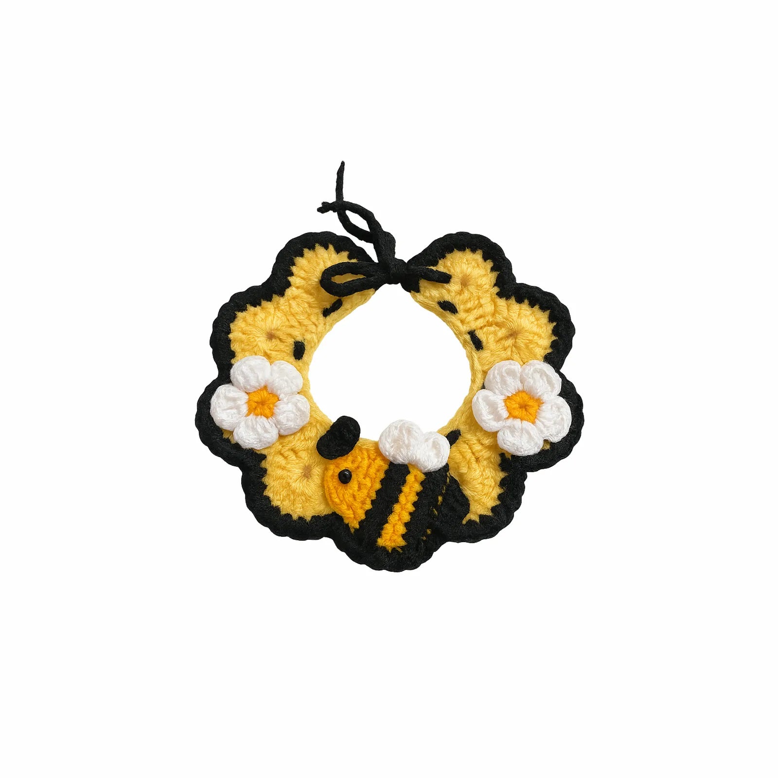 Handmade Crochet Pet Collar – Colorful Cotton Dog & Cat Neck Scarf, Cute Bandana Accessories for Daily Wear & Photos