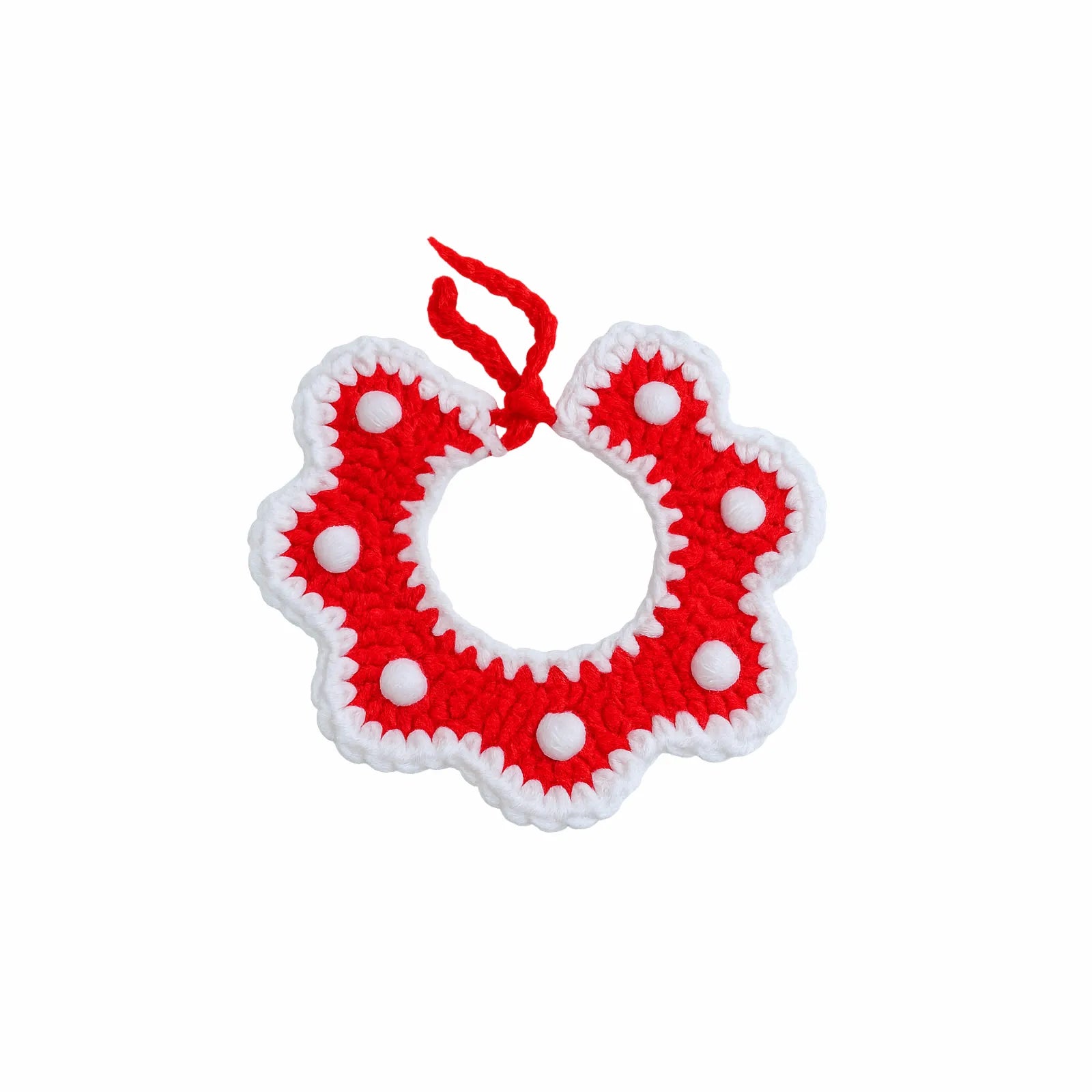Handmade Crochet Pet Collar – Colorful Cotton Dog & Cat Neck Scarf, Cute Bandana Accessories for Daily Wear & Photos