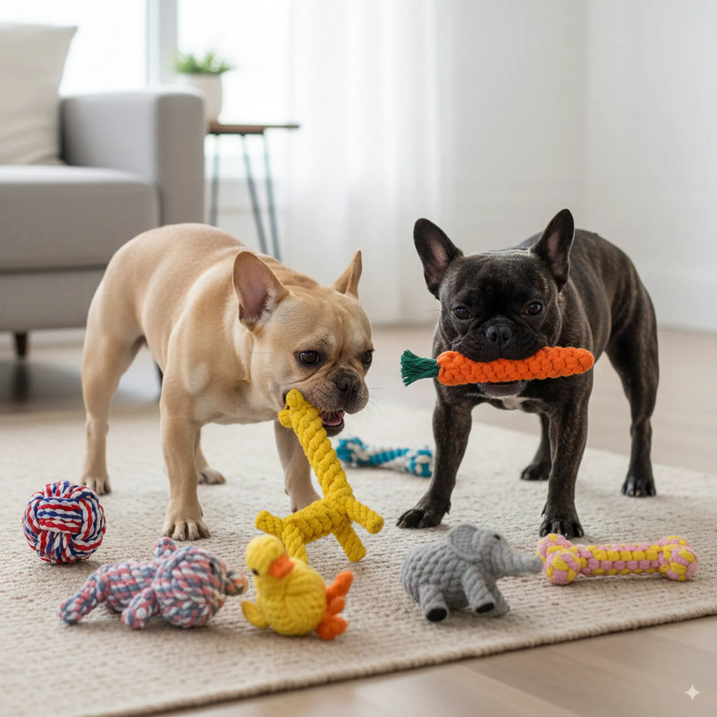 Handmade Natural Cotton Rope Chew Dog Toys