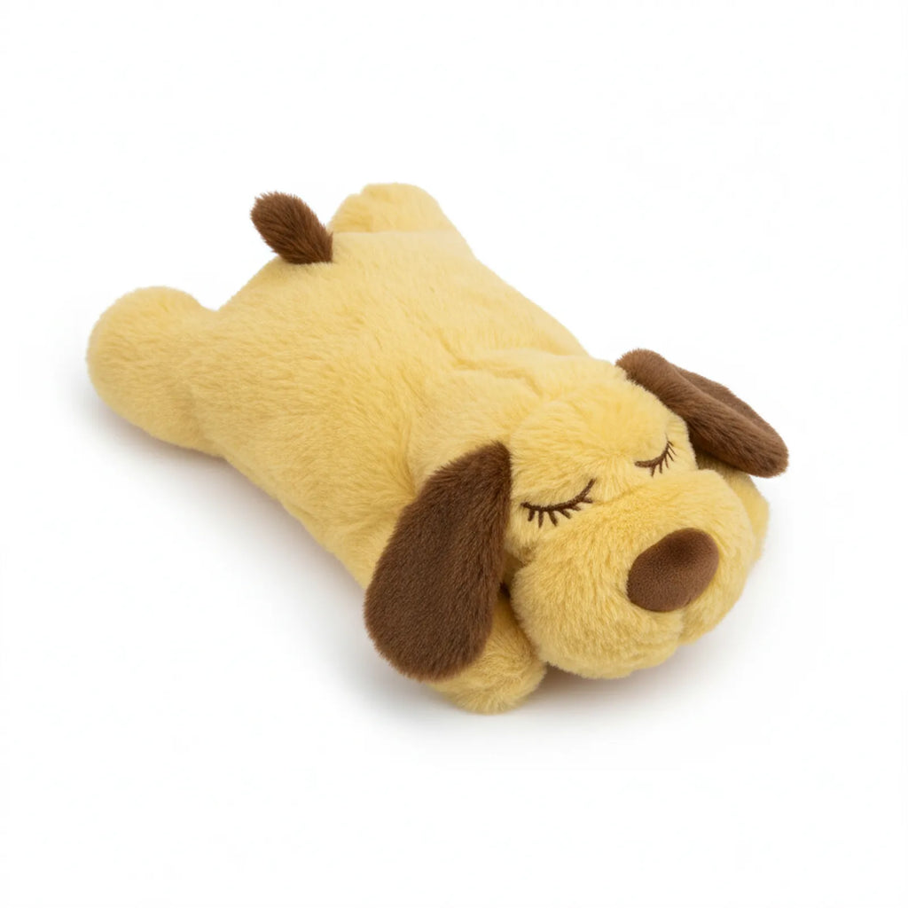 Smart Pet Anxiety Relief Dog Toy with Realistic Heartbeat & Heatable Warmth