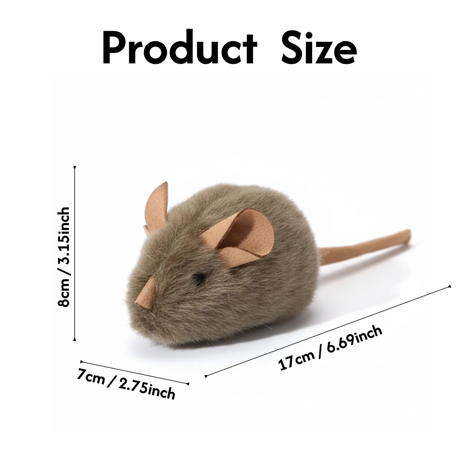 Durable & Engaging Catnip Mouse Toy – Relieve Boredom, Satisfy Instincts, Endless Fun for Pets!