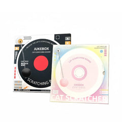 Vinyl Record Cat Scratching Board – Eco-Friendly Wood Pulp Paper Cat Scratcher Pad | Stylish Design for Stress Relief & Fun