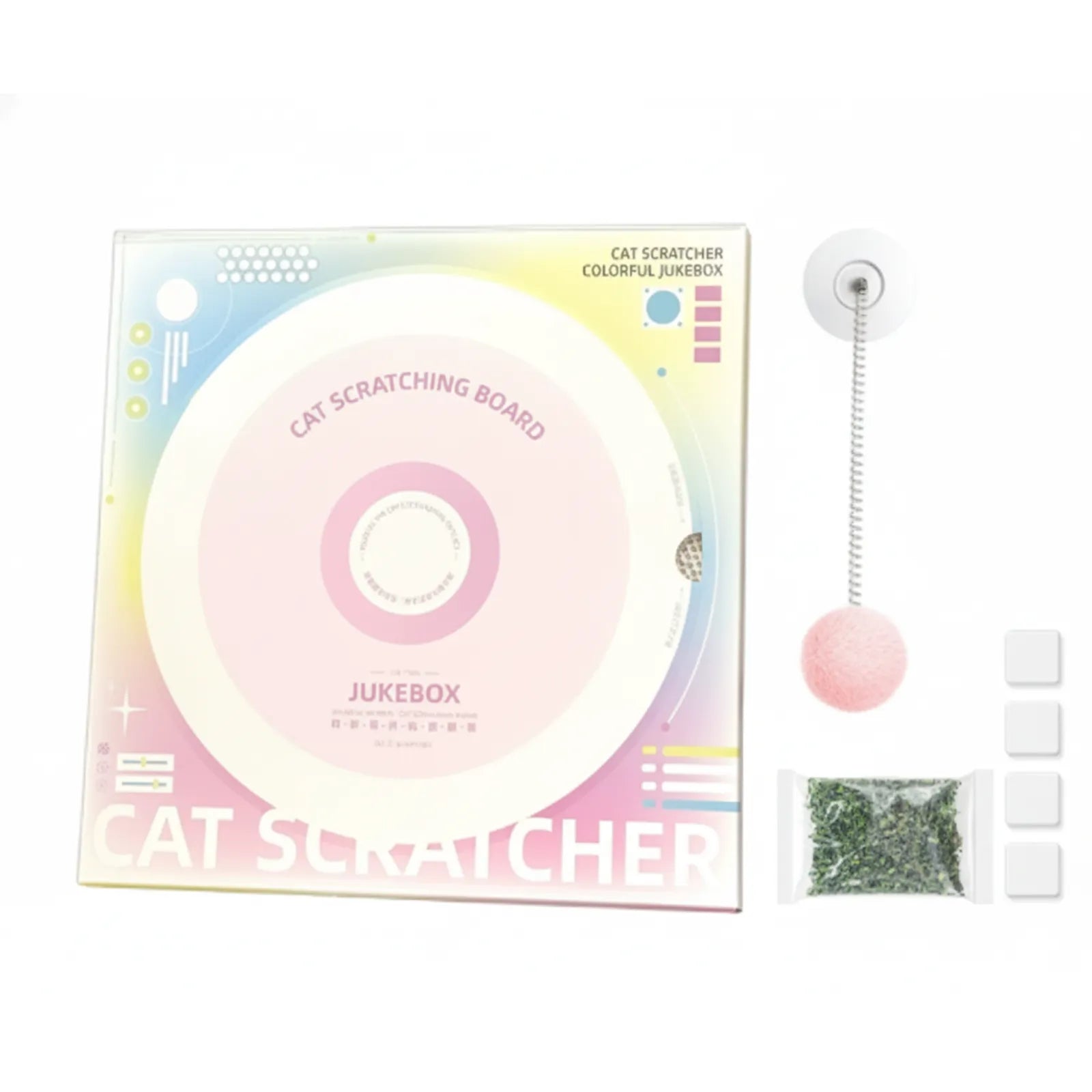 Vinyl Record Cat Scratching Board – Eco-Friendly Wood Pulp Paper Cat Scratcher Pad | Stylish Design for Stress Relief & Fun