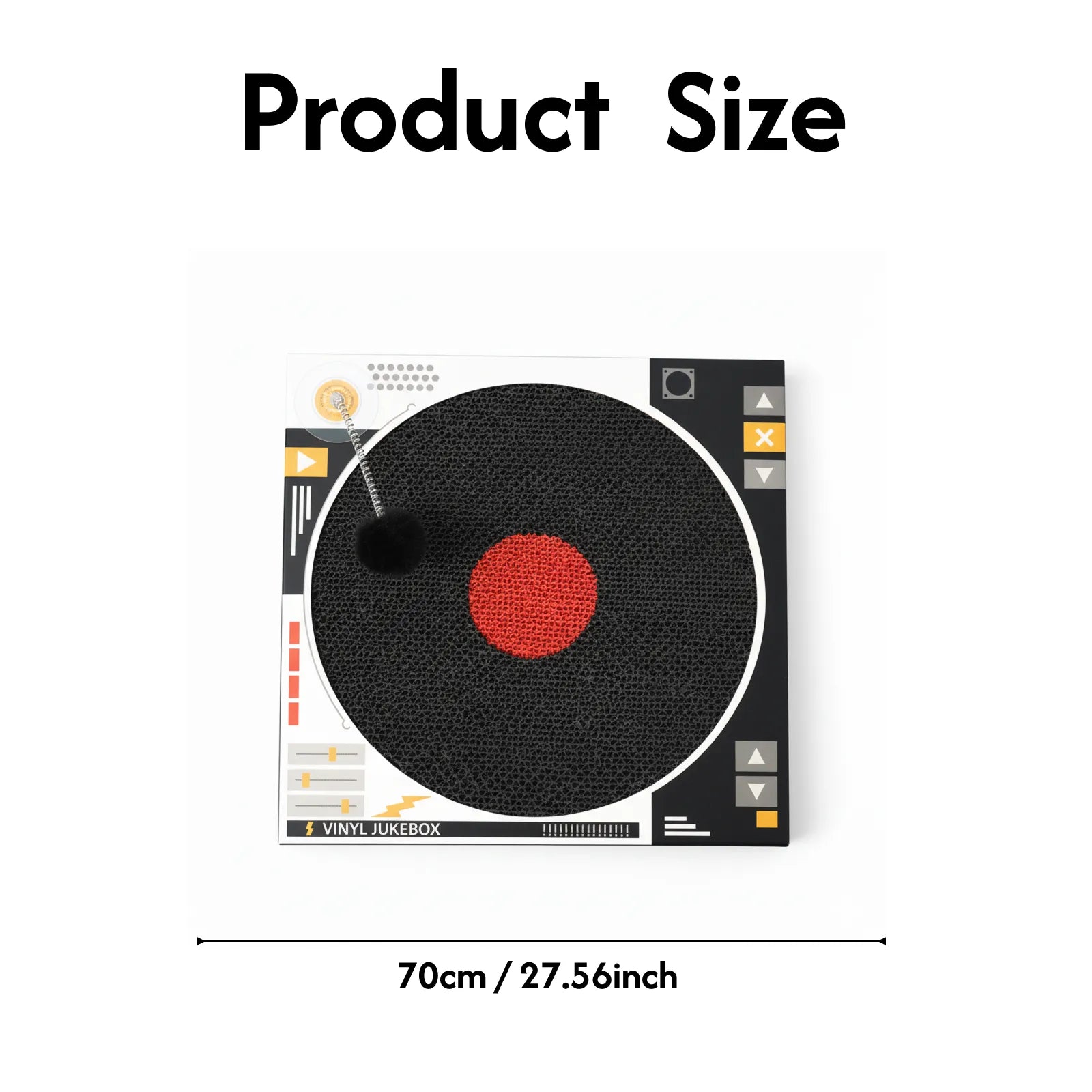 Vinyl Record Cat Scratching Board – Eco-Friendly Wood Pulp Paper Cat Scratcher Pad | Stylish Design for Stress Relief & Fun