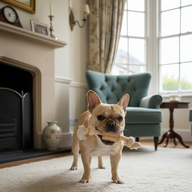 Natural Coffee Wood Rope Knot Chew Dog Toy（Single-Knot Rope） Main Image