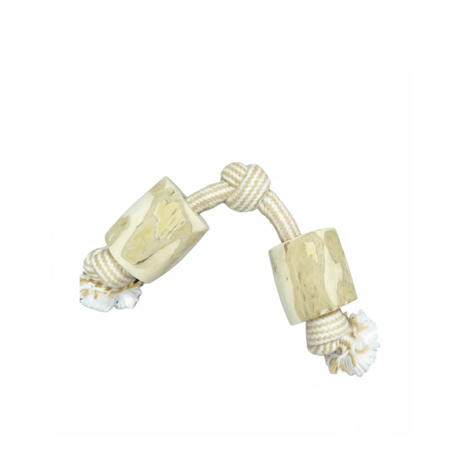 Natural Coffee Wood Rope Knot Chew Dog Toy