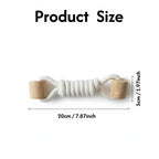 Natural Coffee Wood Rope Knot Chew Dog Toy