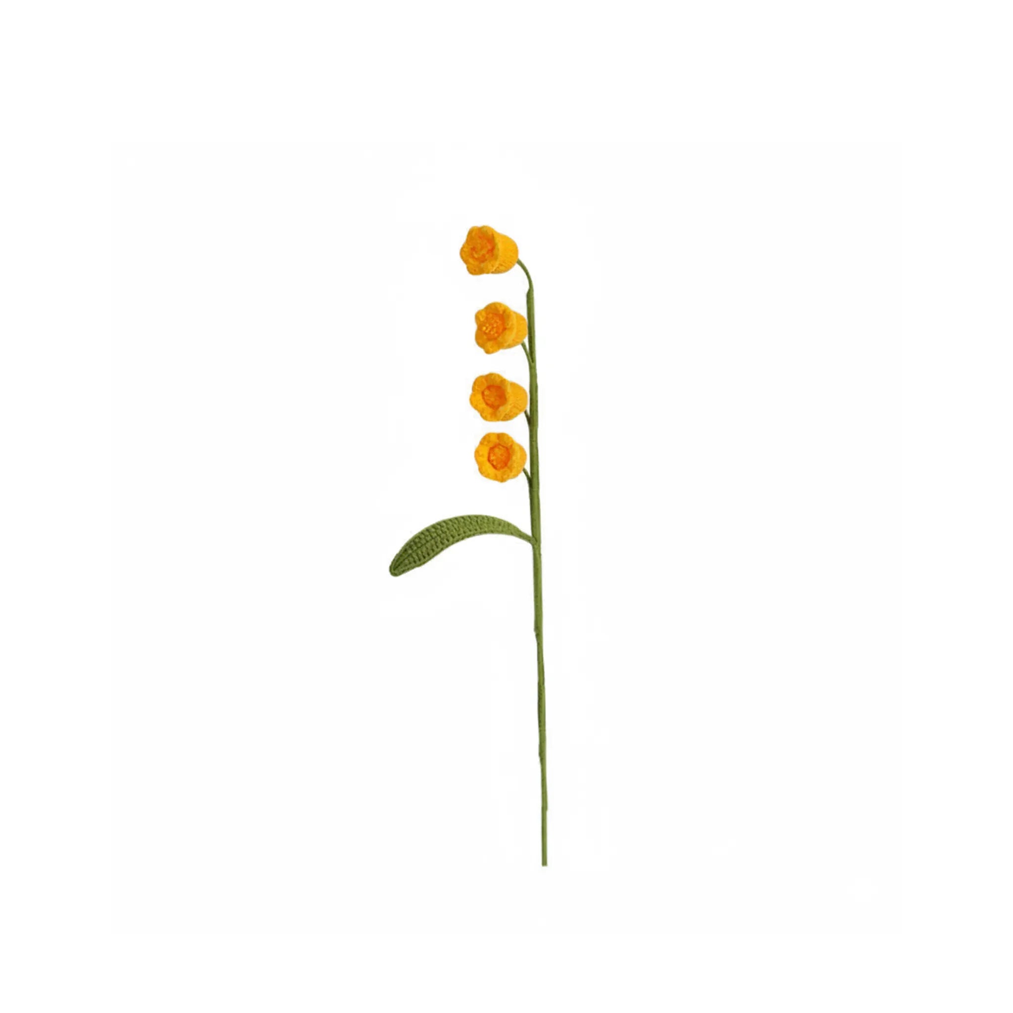 Handmade Crochet Lily of the Valley Cat Teaser Wand – Eco-Friendly Interactive Cat Toy & Home Décor (5 Colors)