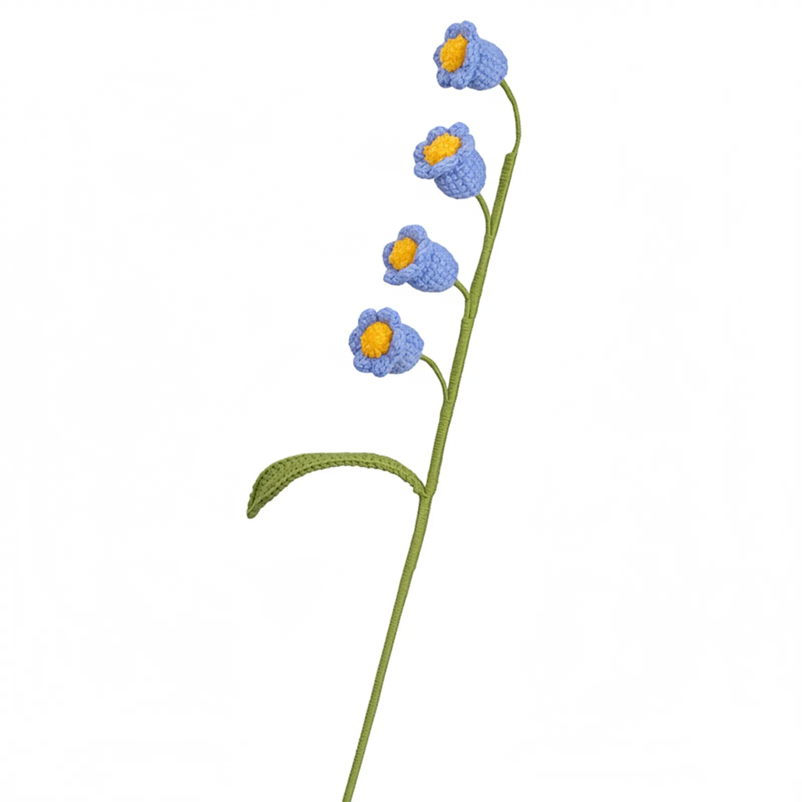 Handmade Crochet Lily of the Valley Cat Teaser Wand – Eco-Friendly Interactive Cat Toy & Home Décor (5 Colors)