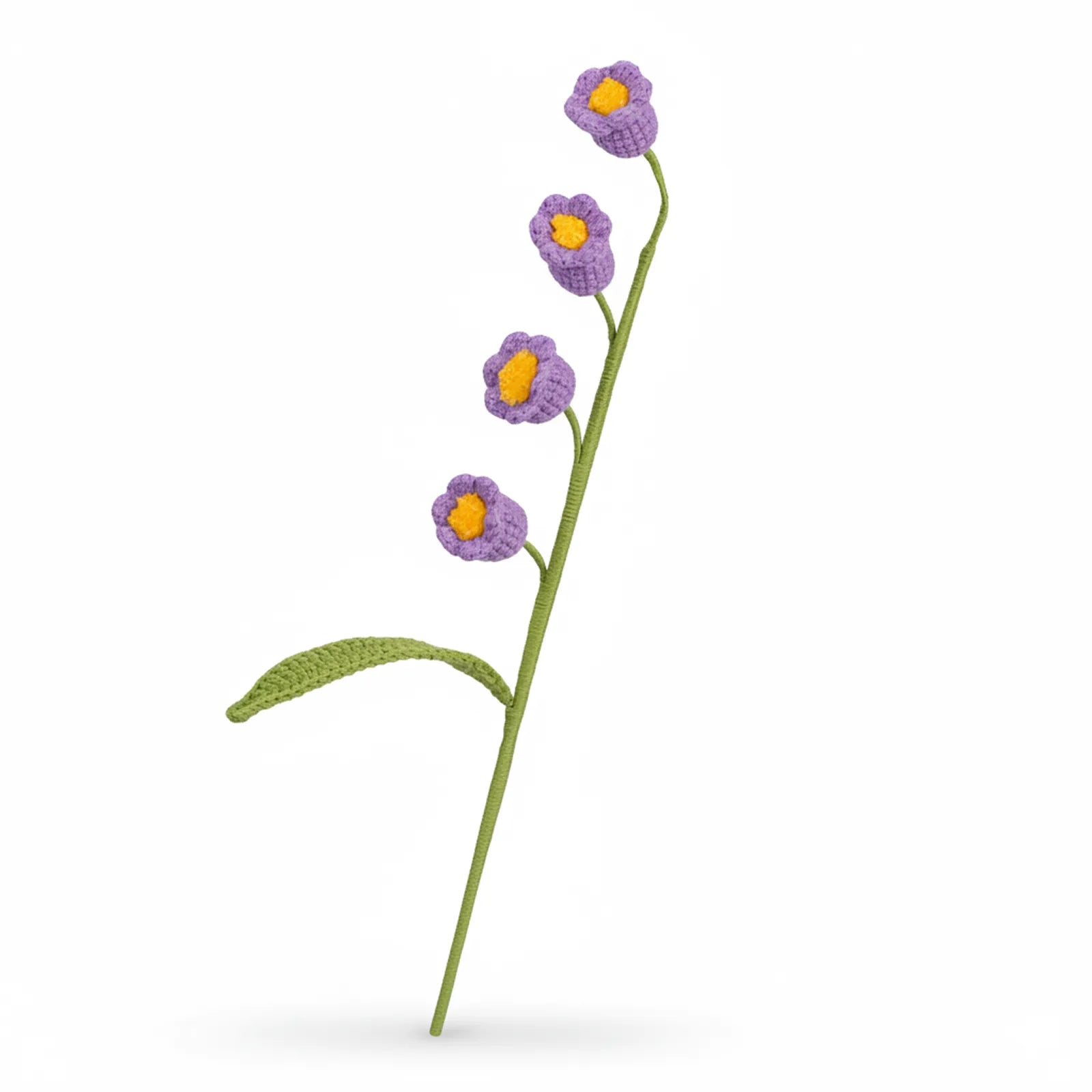 Handmade Crochet Lily of the Valley Cat Teaser Wand – Eco-Friendly Interactive Cat Toy & Home Décor (5 Colors)
