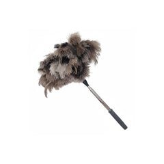Natural Ostrich Feather Cat Teaser Wand – Adjustable Handle, Eco-Friendly Interactive Cat Toy & Dual-Purpose Duster (5 Colors)