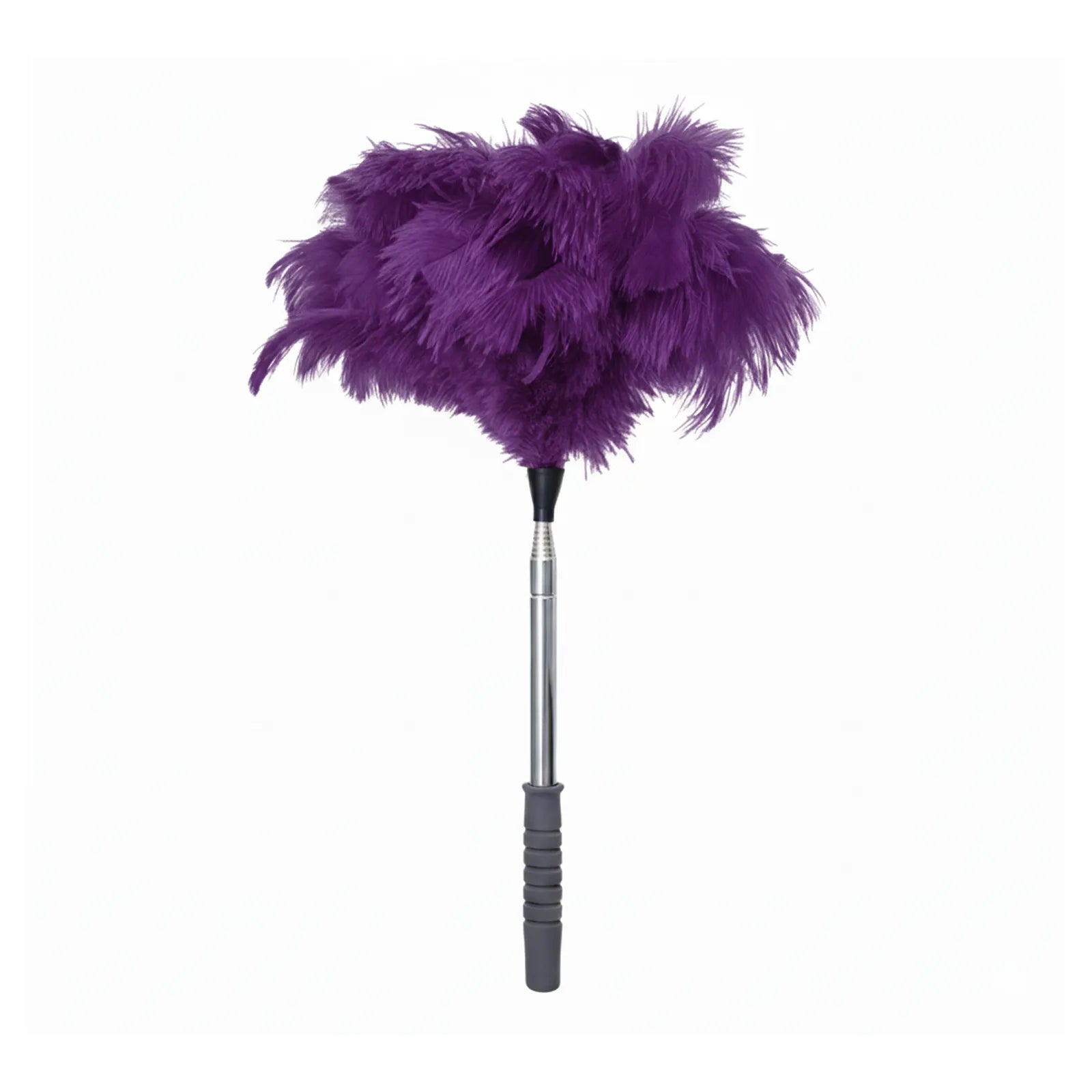 Natural Ostrich Feather Cat Teaser Wand – Adjustable Handle, Eco-Friendly Interactive Cat Toy & Dual-Purpose Duster (5 Colors)