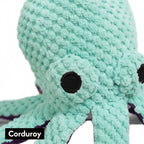Durable Chew & Tug Octopus Plush Dog Toy with Crinkle & Squeaker