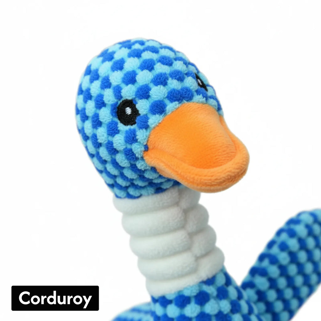 Durable Plush Chew & Tug Dog Toy with Squeaker