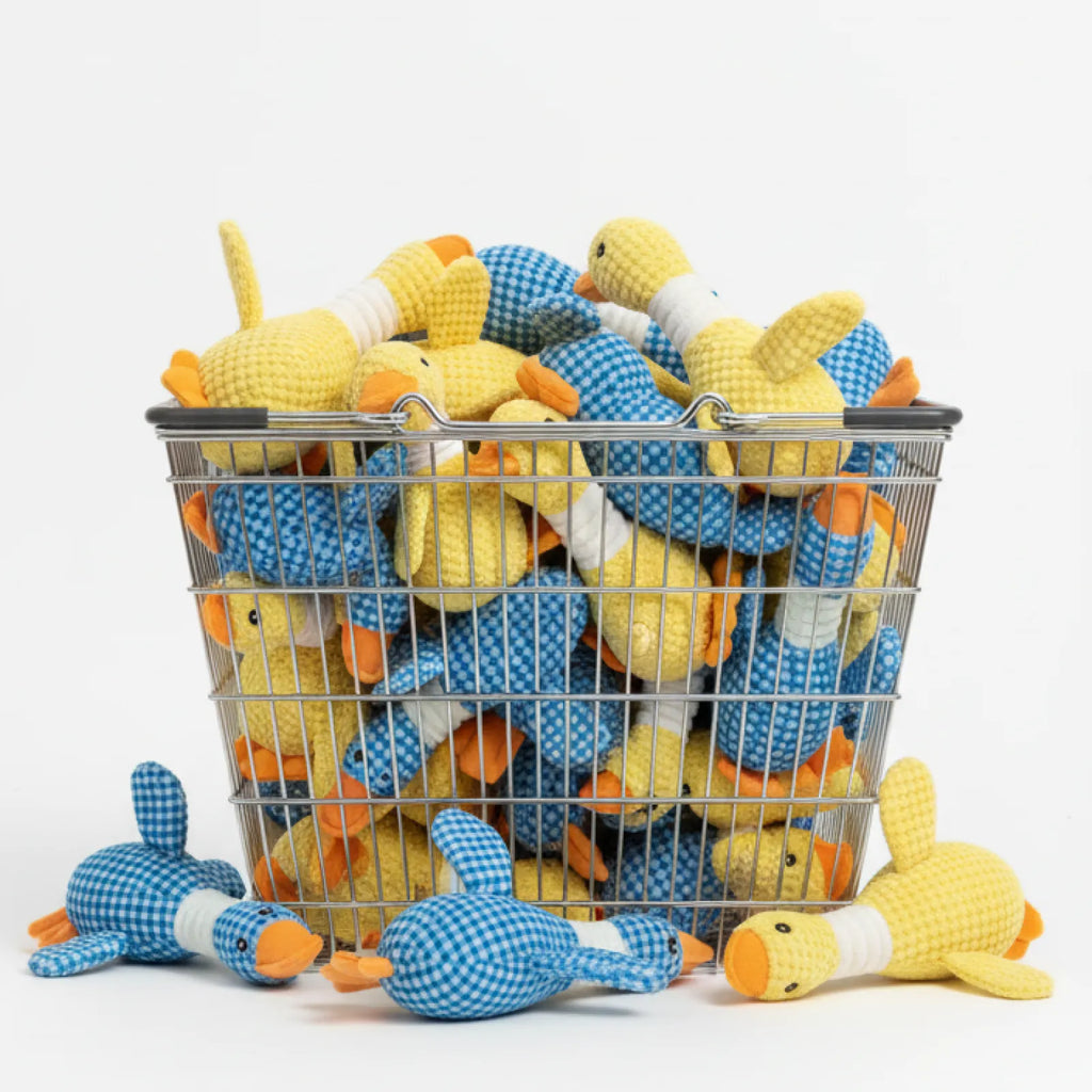 Durable Plush Chew & Tug Dog Toy with Squeaker