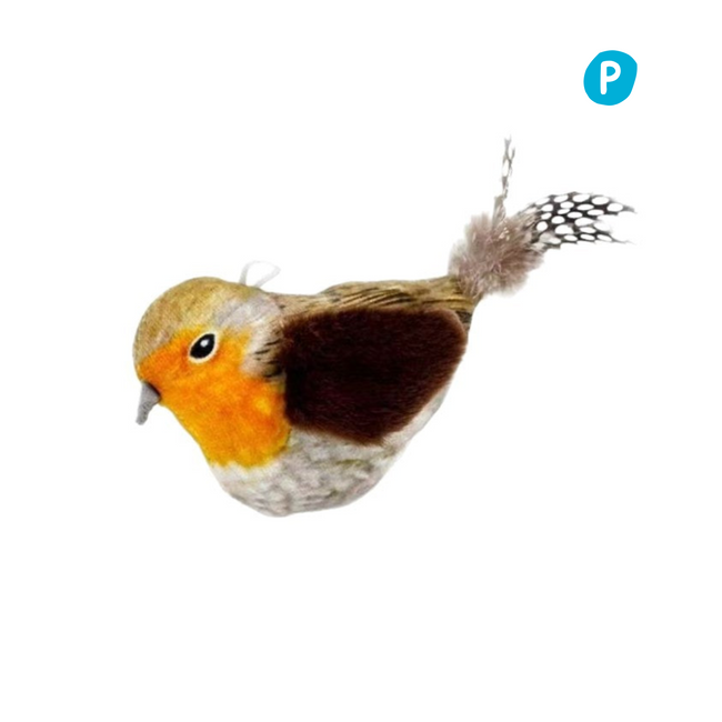 Self-Play Bird Teaser Wand Cat Toy – Gray Bailo Hover Image