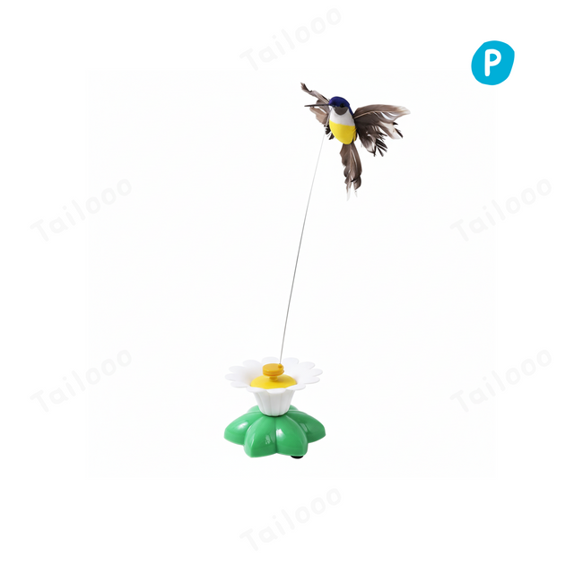 Automatic Interactive Cat Teaser Wand Toy – Rotating Bird Hover Image
