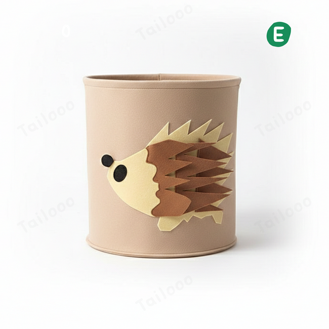 Hedgehog Felt Pet Toy Storage Basket Tailooo Pet Hover Image