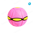 LED UFO Dog Toy Disc – Pink