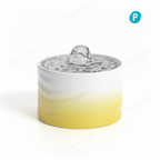 Automatic Ceramic Pet Water Fountain for Cat & Dog（Yellow）