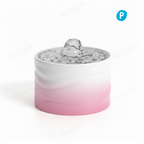 Automatic Ceramic Pet Water Fountain for Cat & Dog（Pink）