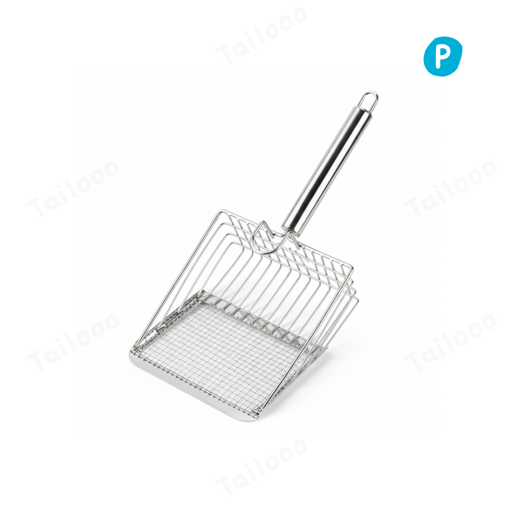Heavy Duty Stainless Steel Cat Litter Scoop