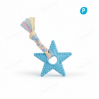 TPR Macaron Knot Dog Chew Toy – Star