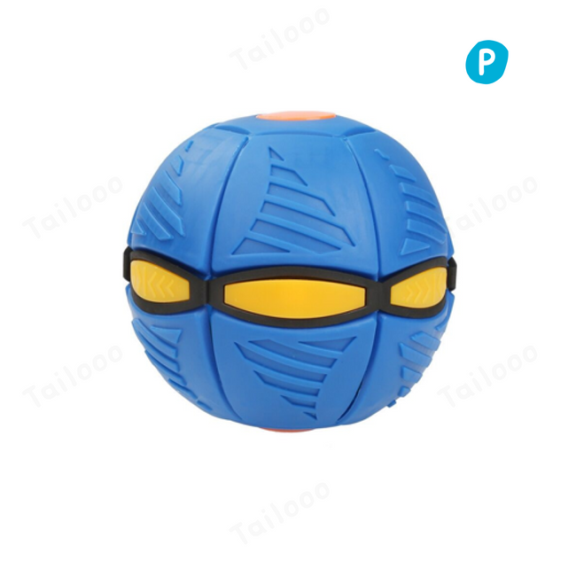 LED UFO Dog Toy Disc for Training & Night Play – Blue Hover Image