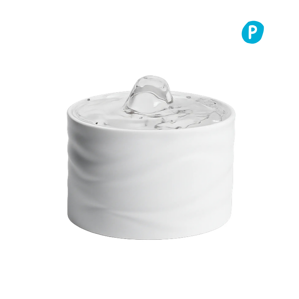 Automatic Ceramic Pet Water Fountain – White