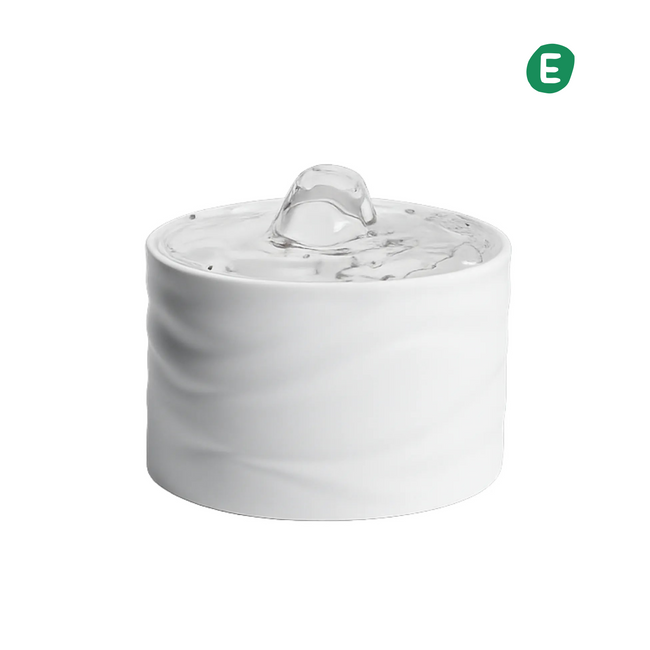 Automatic Ceramic Pet Water Fountain – White Tailooo Hover Image