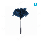 Natural Ostrich Feather Cat Teaser Wand – Blue