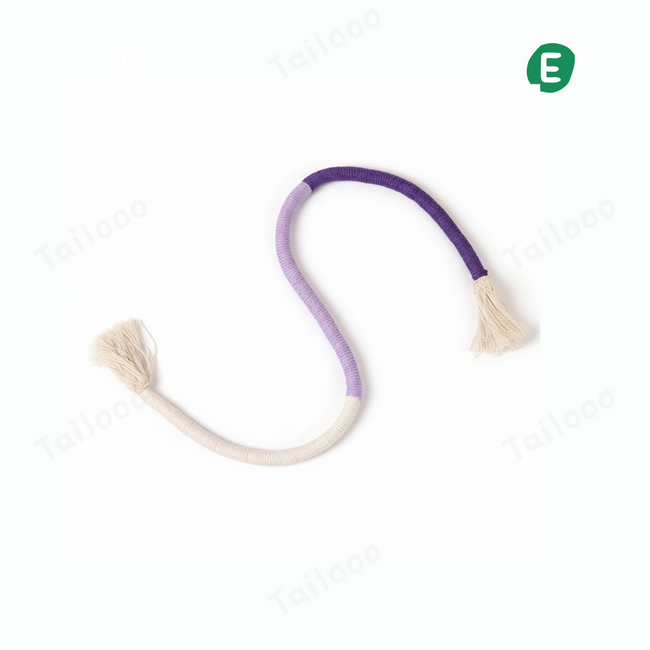 Natural Cotton Linen  Interactive Rop Cat Toys（purple） Hover Image