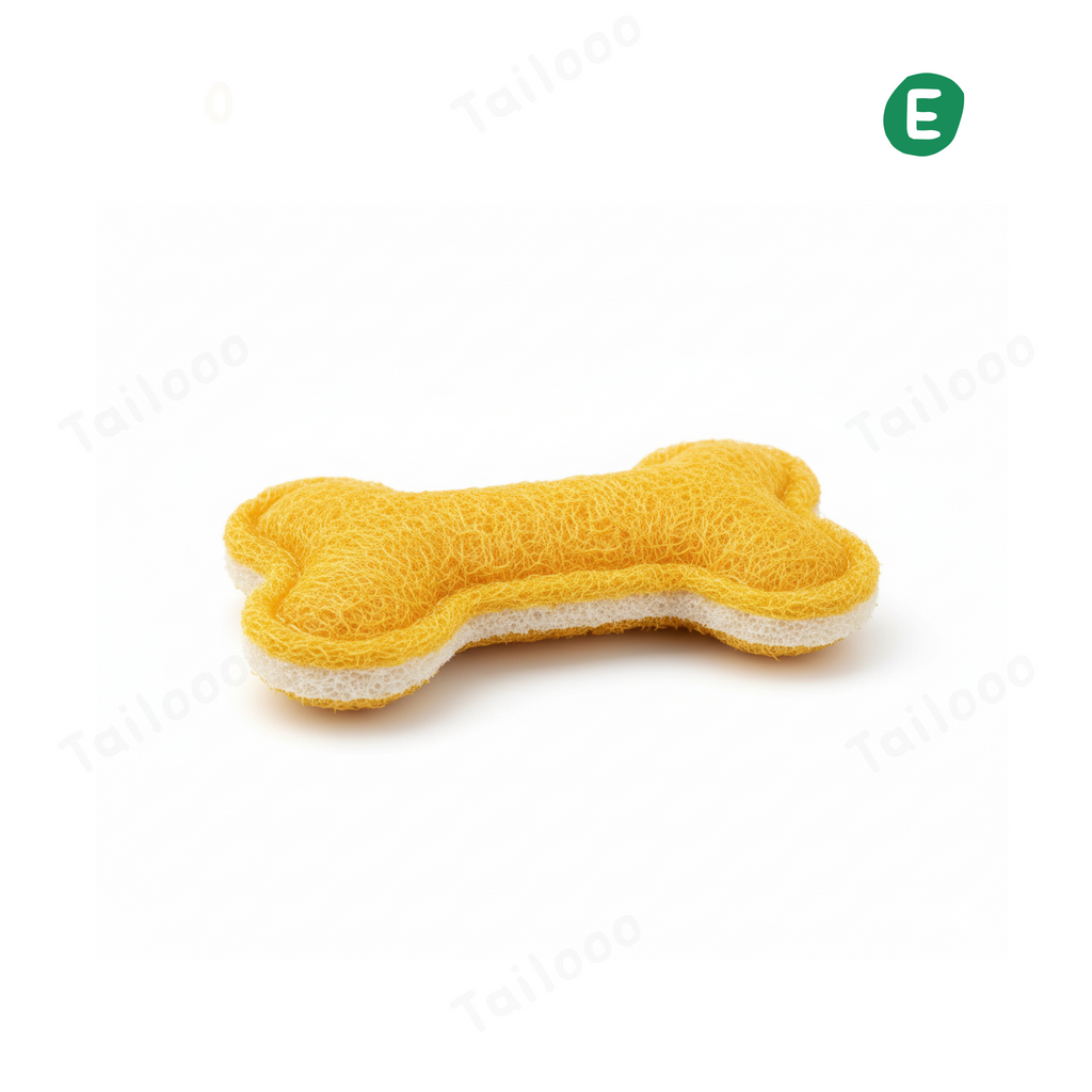 Eco-Friendly Natural Loofah Cat Toy – Bone