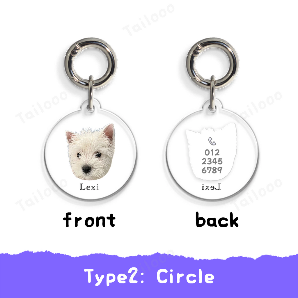 Custom Acrylic Pet ID Tag Pet Tag