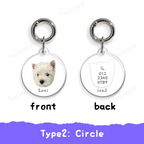 Custom Acrylic Pet ID Tag Pet Tag