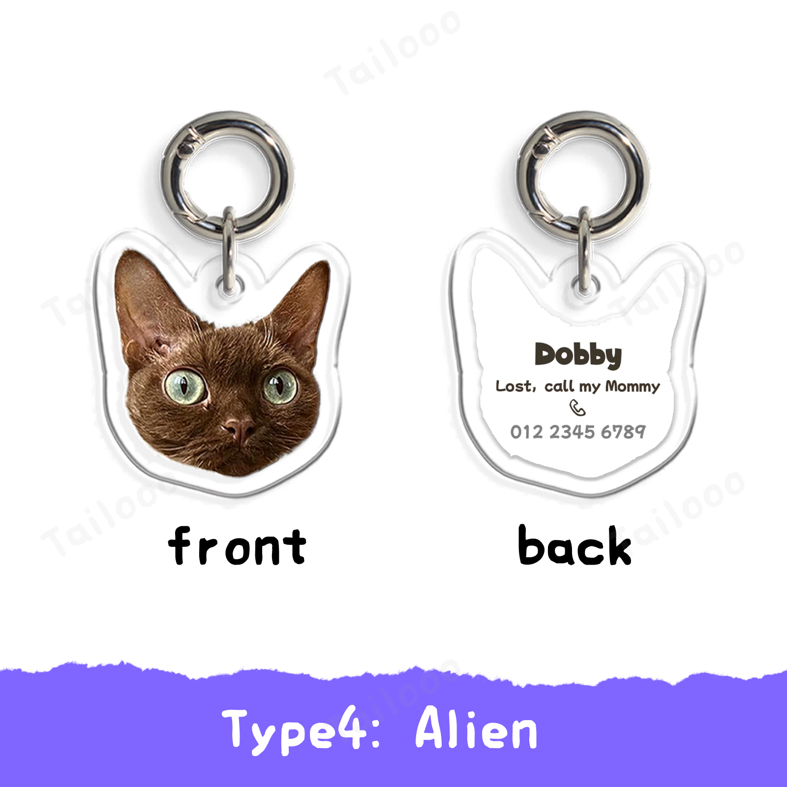 Custom Acrylic Pet ID Tag Pet Tag