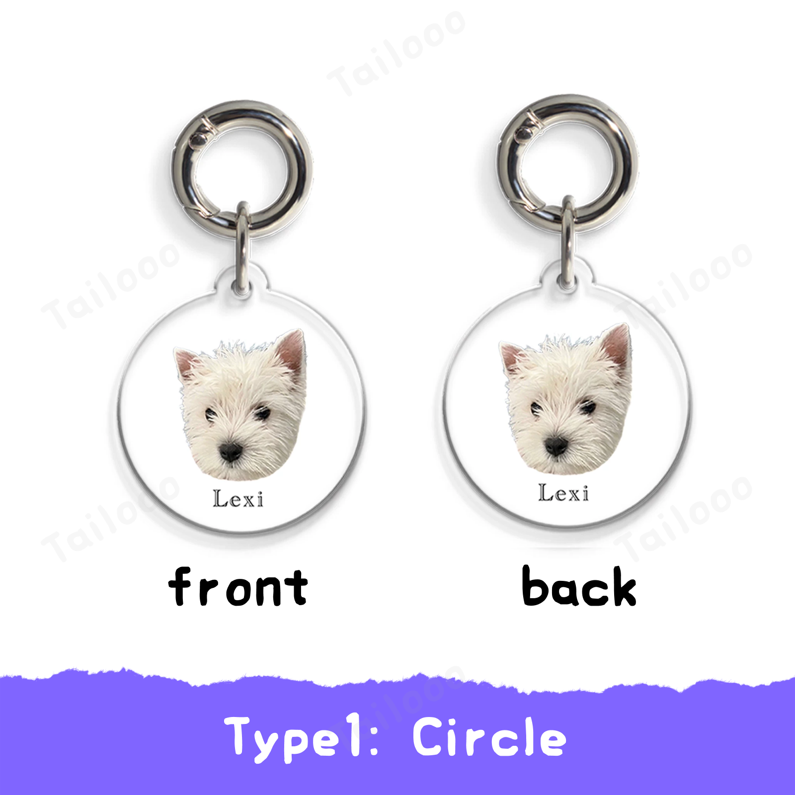 Custom Acrylic Pet ID Tag Pet Tag