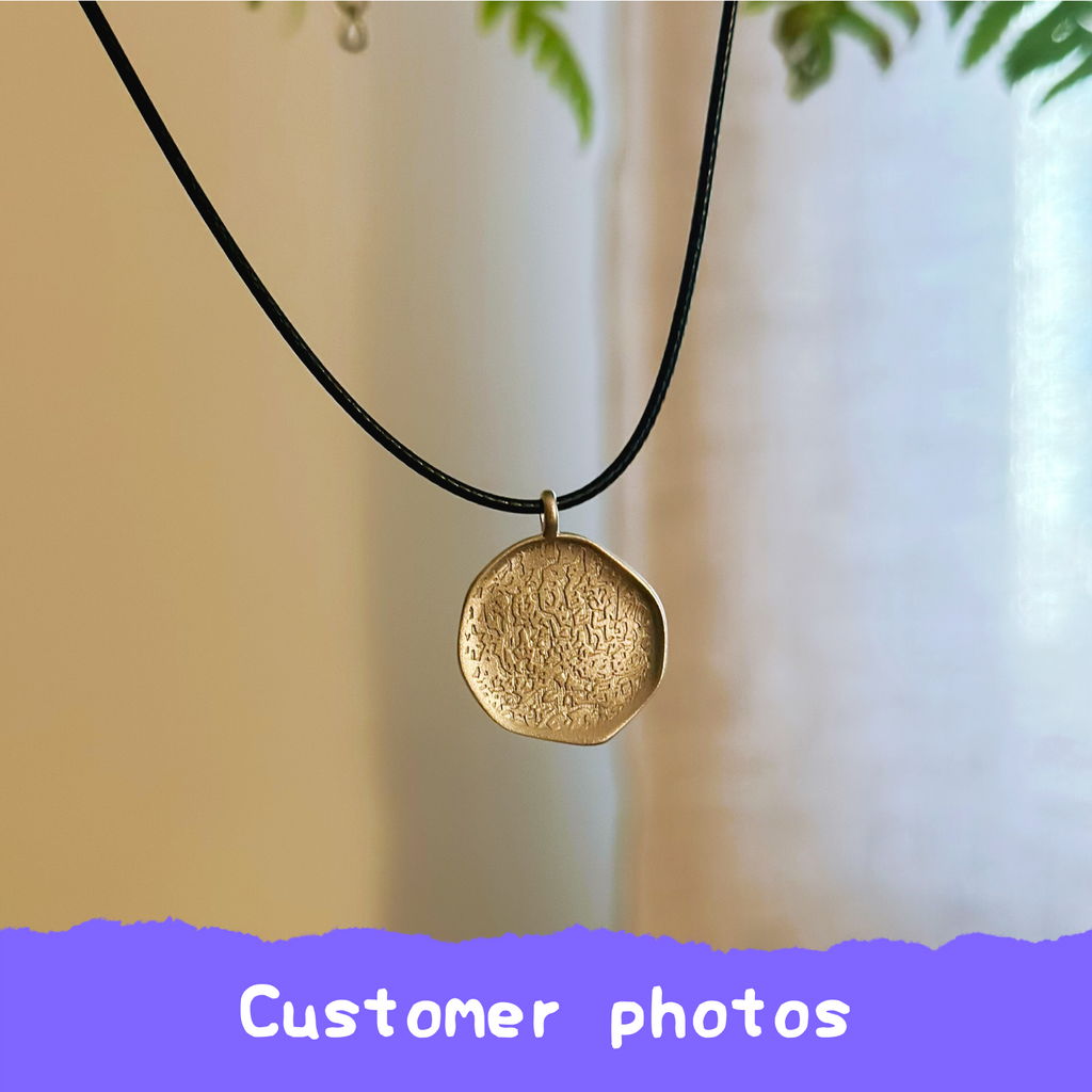 Personalized Pet Nose Print Coin Pendant – Custom Dog & Cat Memorial Jewelry