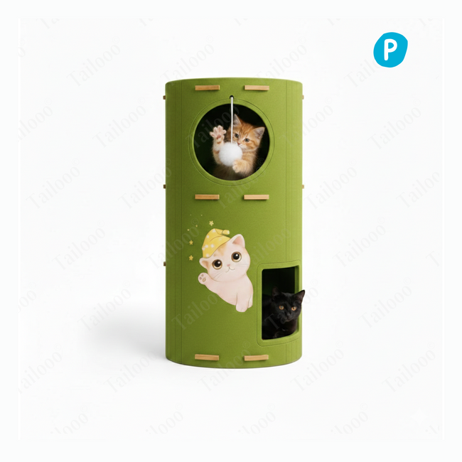 Space Saving Multi Level Cat Condo Tower Hover Image