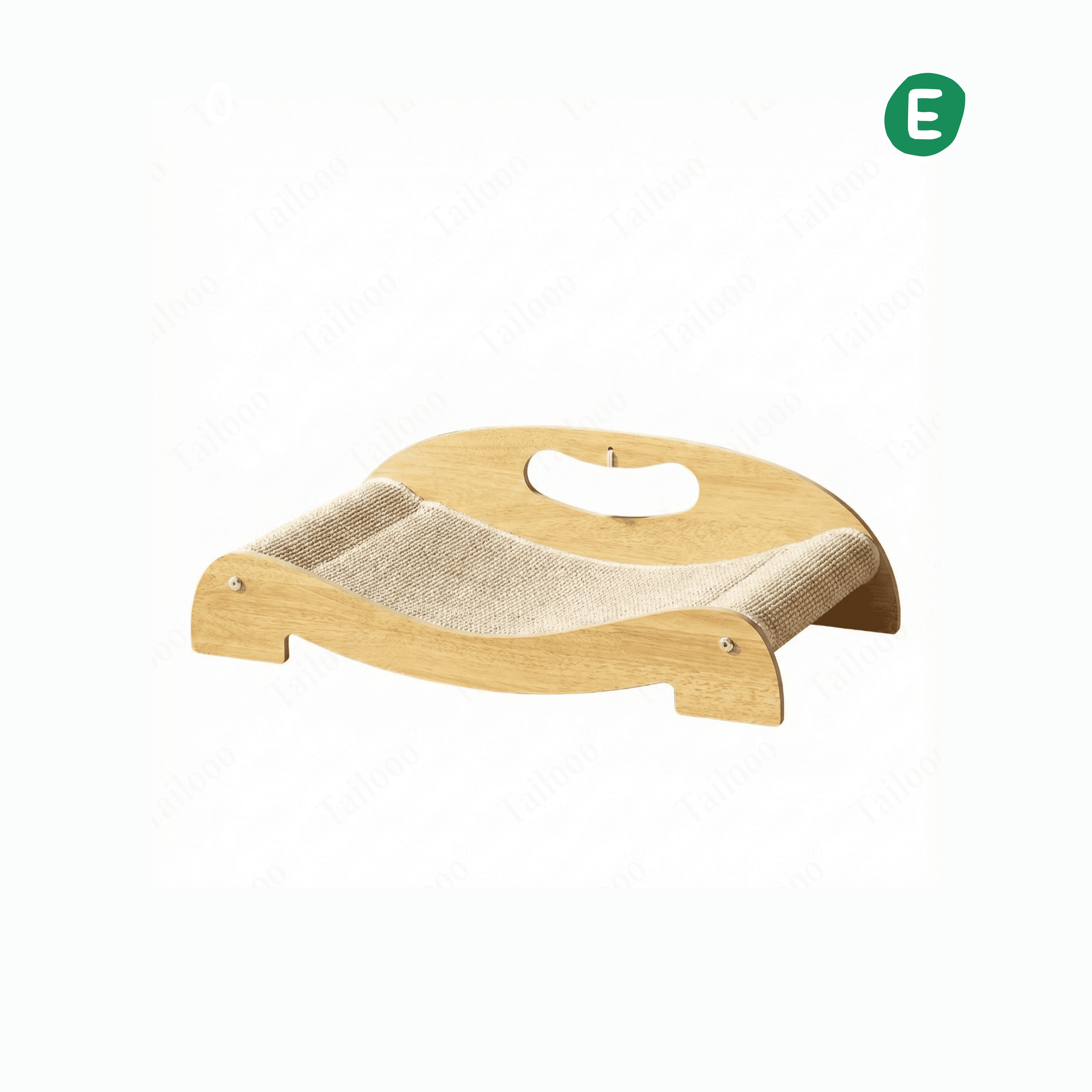 Wooden Cat Bed with Scratcher（Sofa-60CM）