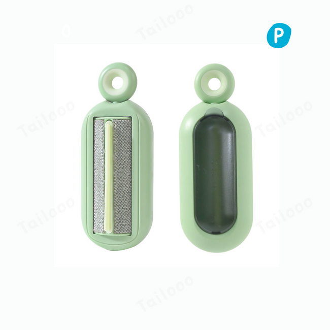 Reusable Rotating Pet Hair Remover Brush – Green Hover Image