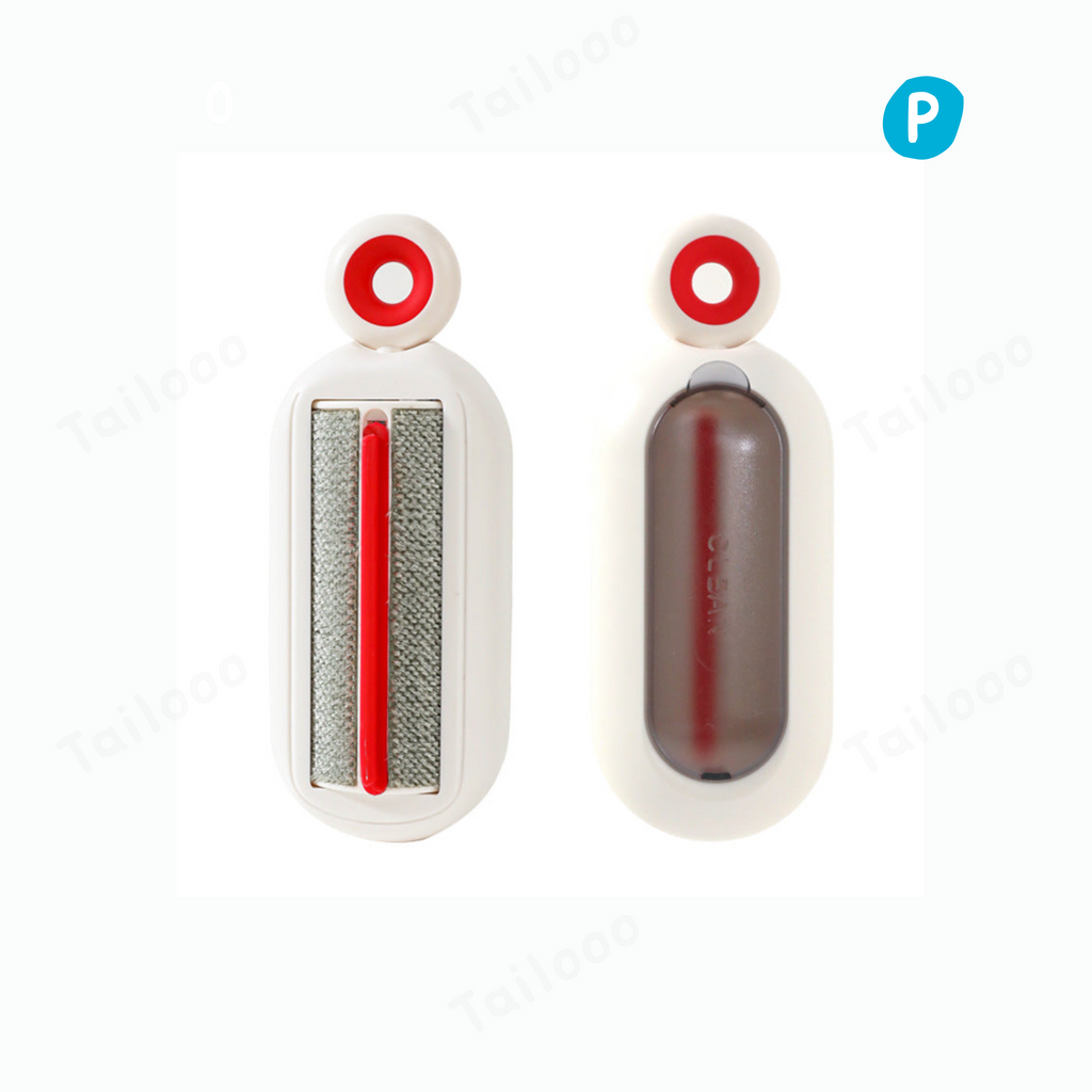 Reusable Rotating Pet Hair Remover Brush – White