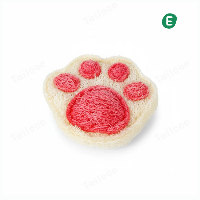 Eco-Friendly Natural Loofah Cat Toy – Claw Mark Hover Image