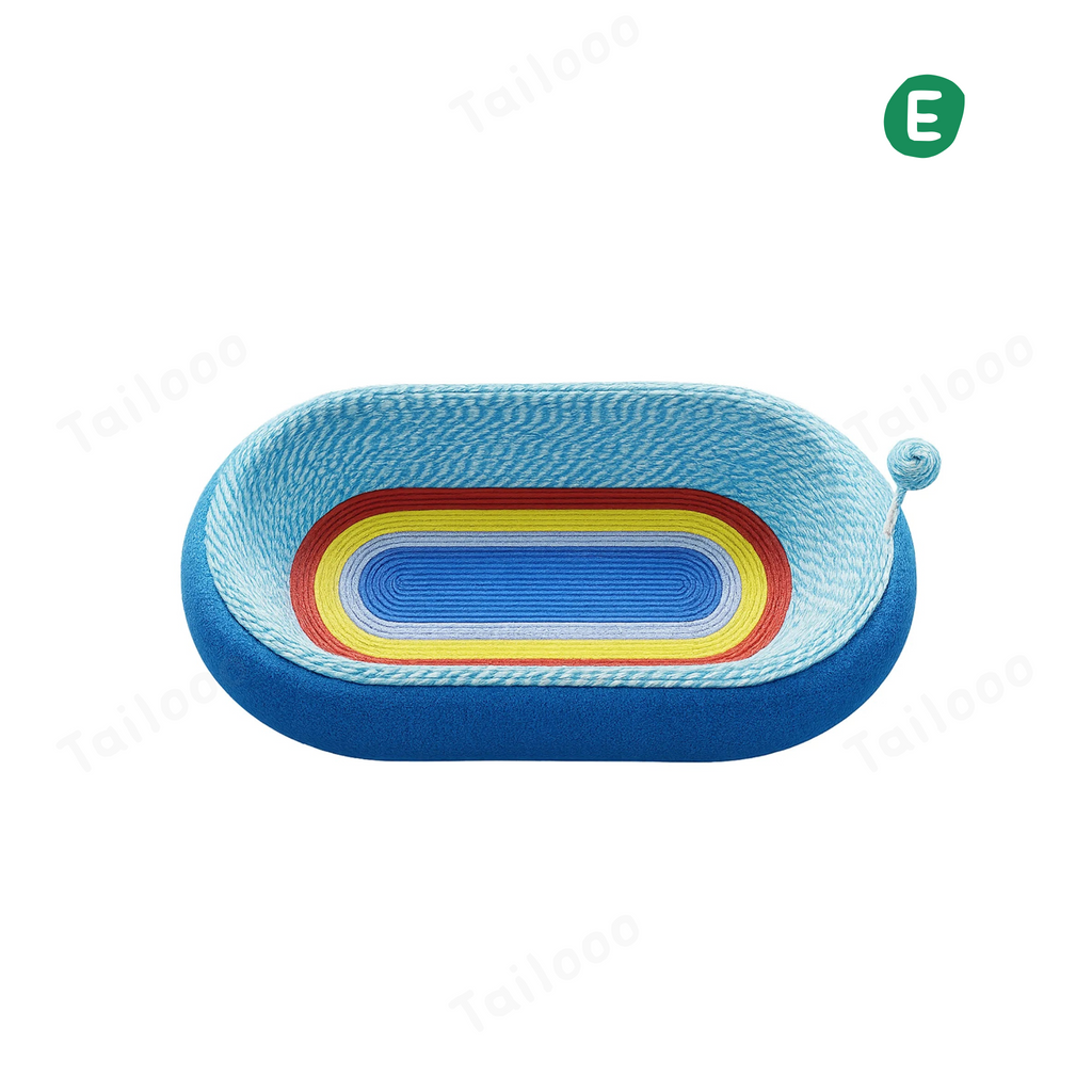 Durable Oval Cat Nest & Scratcher Bed Tailooo