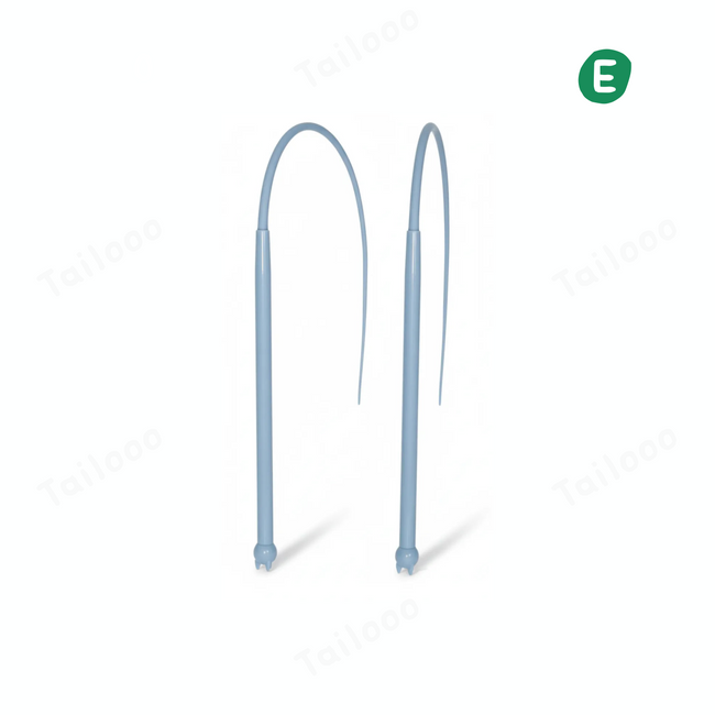 Durable Silicone Cat Wand Toy – Blue Hover Image