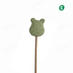 Catnip Lollipop Stick Toy – Bear Face