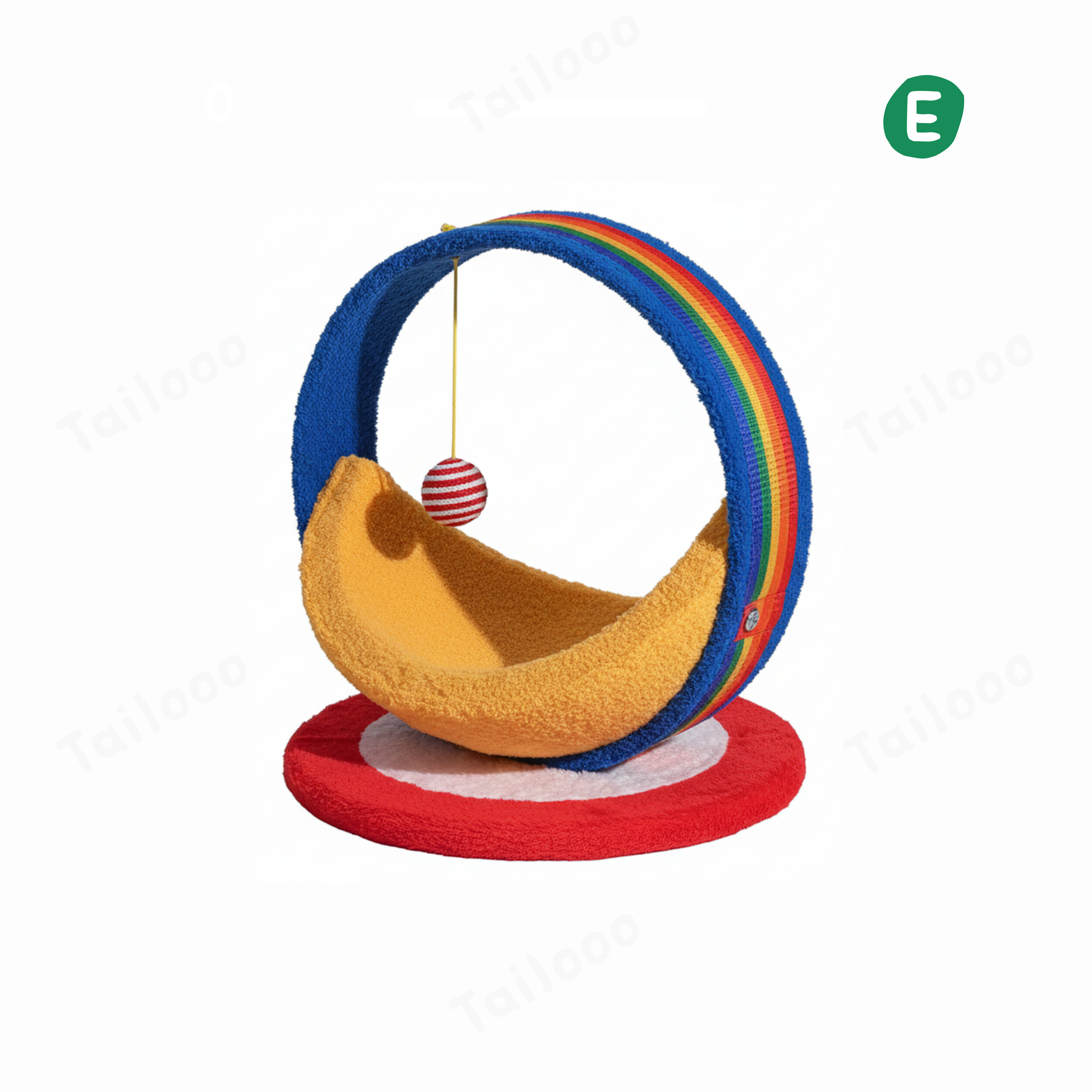 Extra Large Sisal Cat Scratching Ball – Durable Non-Shedding Planet-Shaped Claw Grinder Toy（Moon Ship）