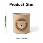 Lion-Shaped Felt Cat & Dog Toy Box Storage Basket